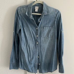 J.Crew button down denim shirt